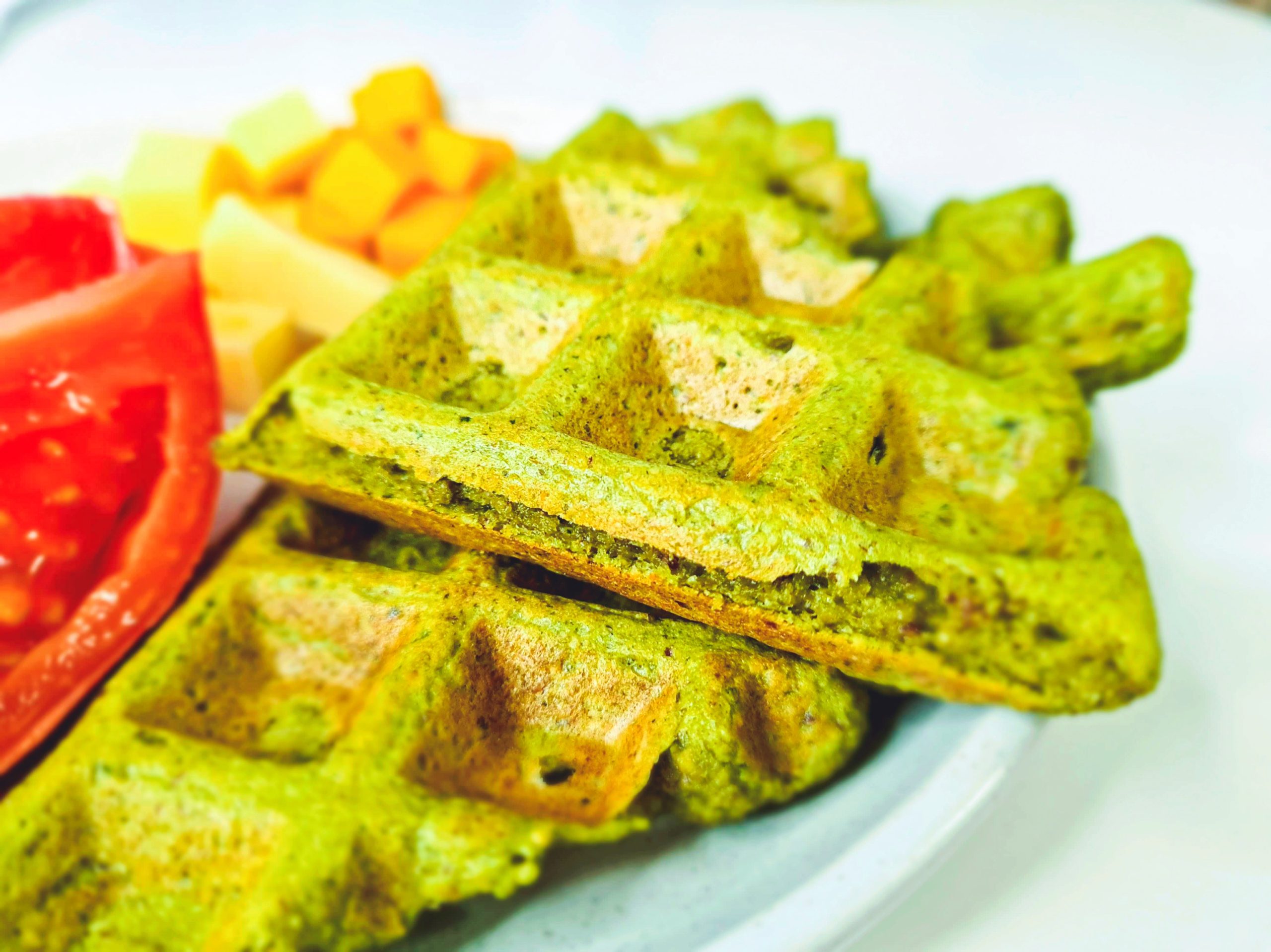 Зелени вафли со блитва